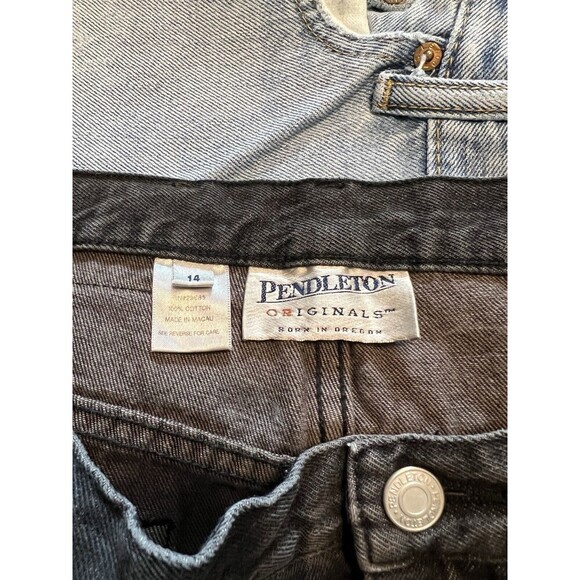 Vintage Pendleton Womens Black Straight Leg Jeans Size 14 - Picture 8 of 8